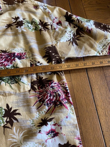 Vintage Jordin Sportswear Hibiscus Tropical Hawaiian Vacation Shirt Sz Lg Palms - Picture 10 of 11